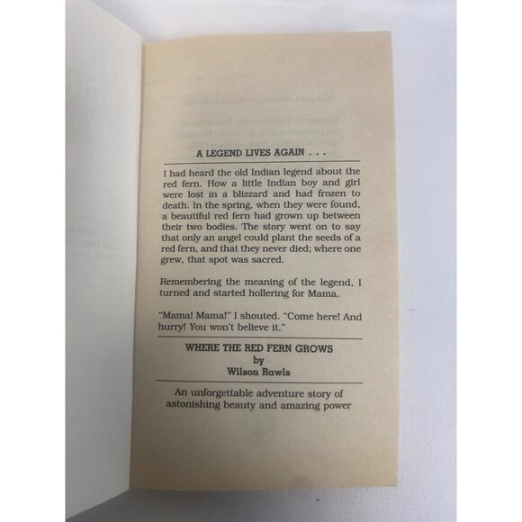 Where The Res Fern Grows Book by Wilson Rawls - Picture 4 of 5